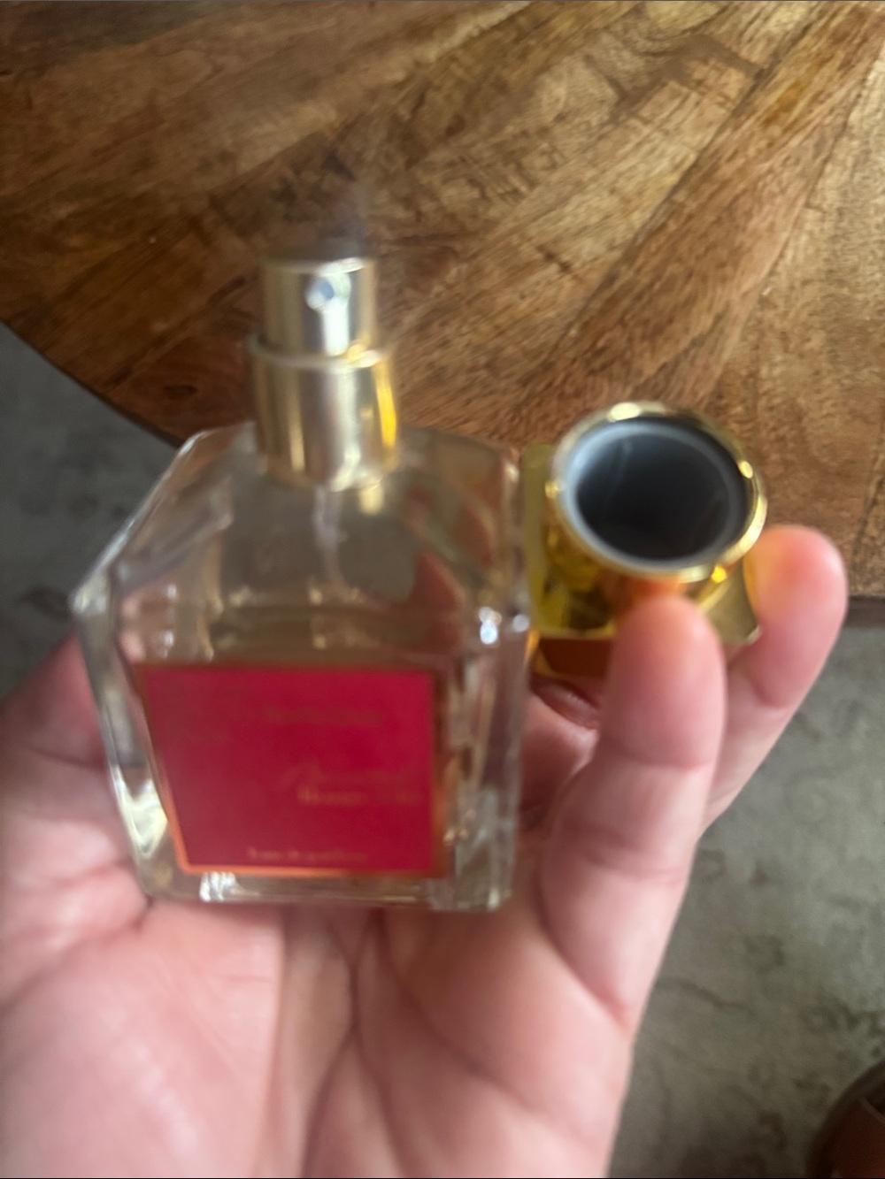 Baccarat Rouge 540 Maison Francis Kurkdjian Red Label Perf Bottle with Gold - Picture 6 of 8